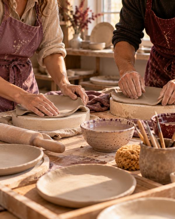 Atelier duo « Une table pour deux » : ambiance de l’atelier